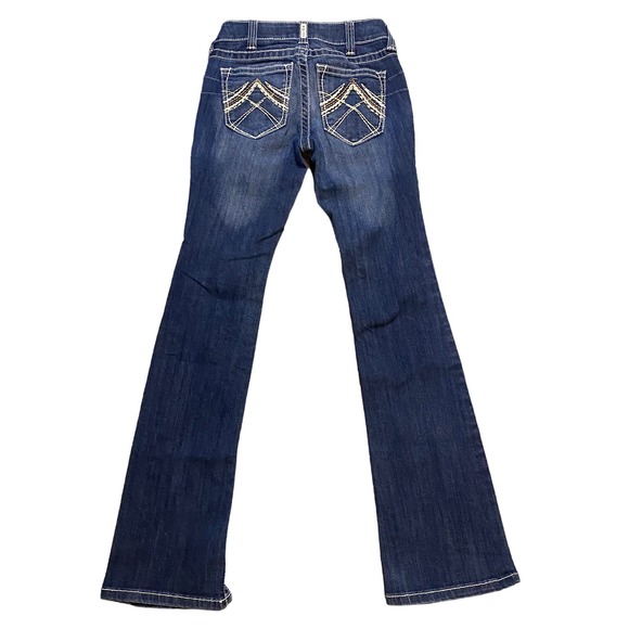 Ariat R.E.A.L Denim Boot Cut Y2K Western Jeans Women's Size 26R - Picture 1 of 10